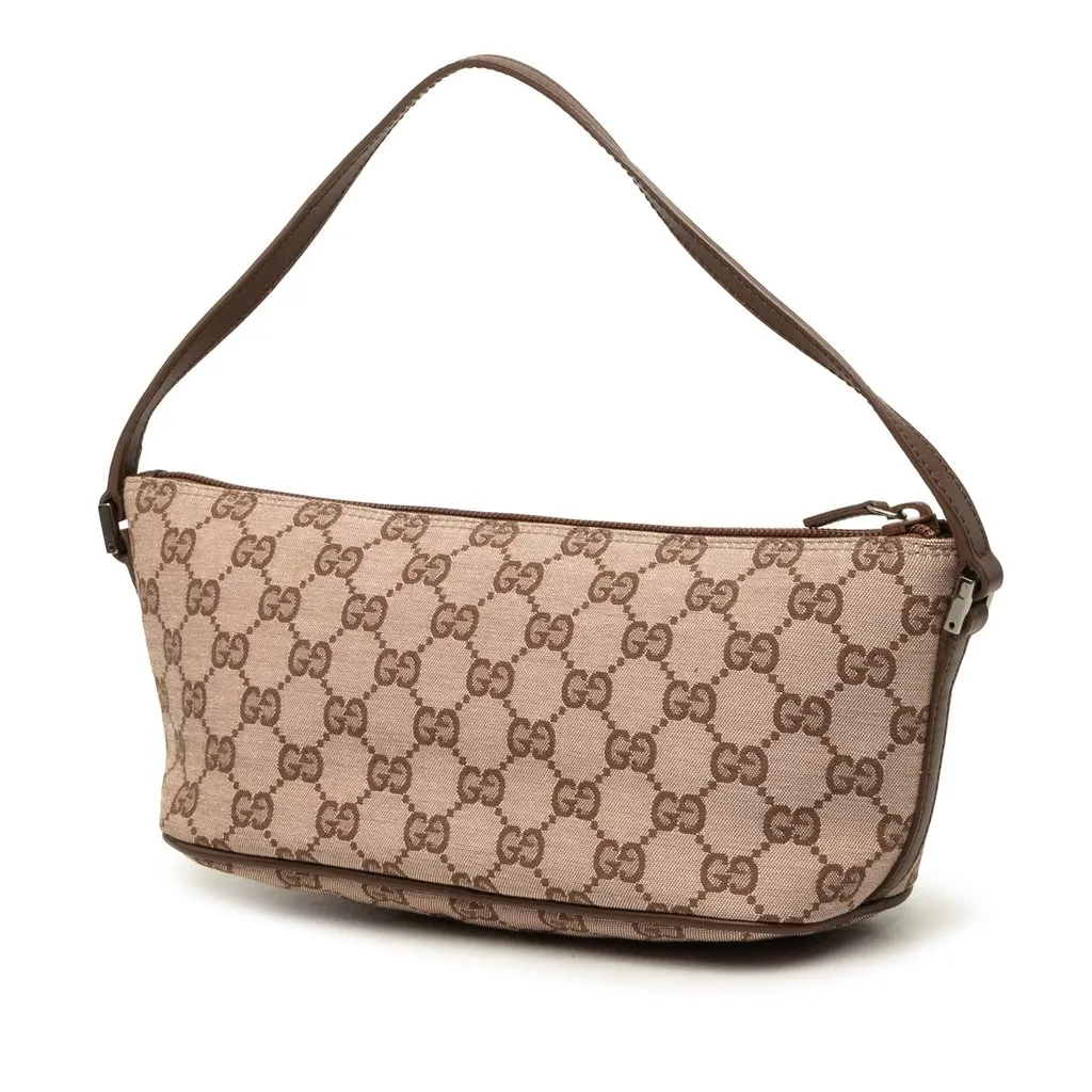 Gucci GG Canvas Boat Beige Canvas Good - Back View