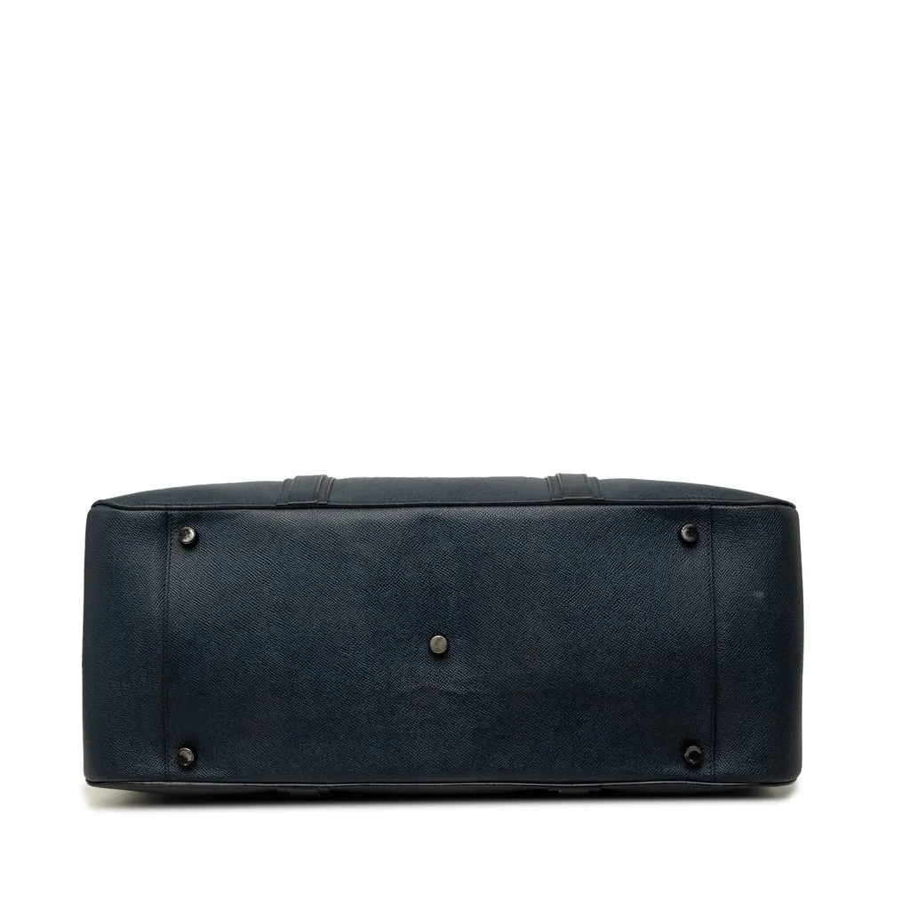 Burberry Calf Leather Business Bag Blue Leather Very good - Inside View