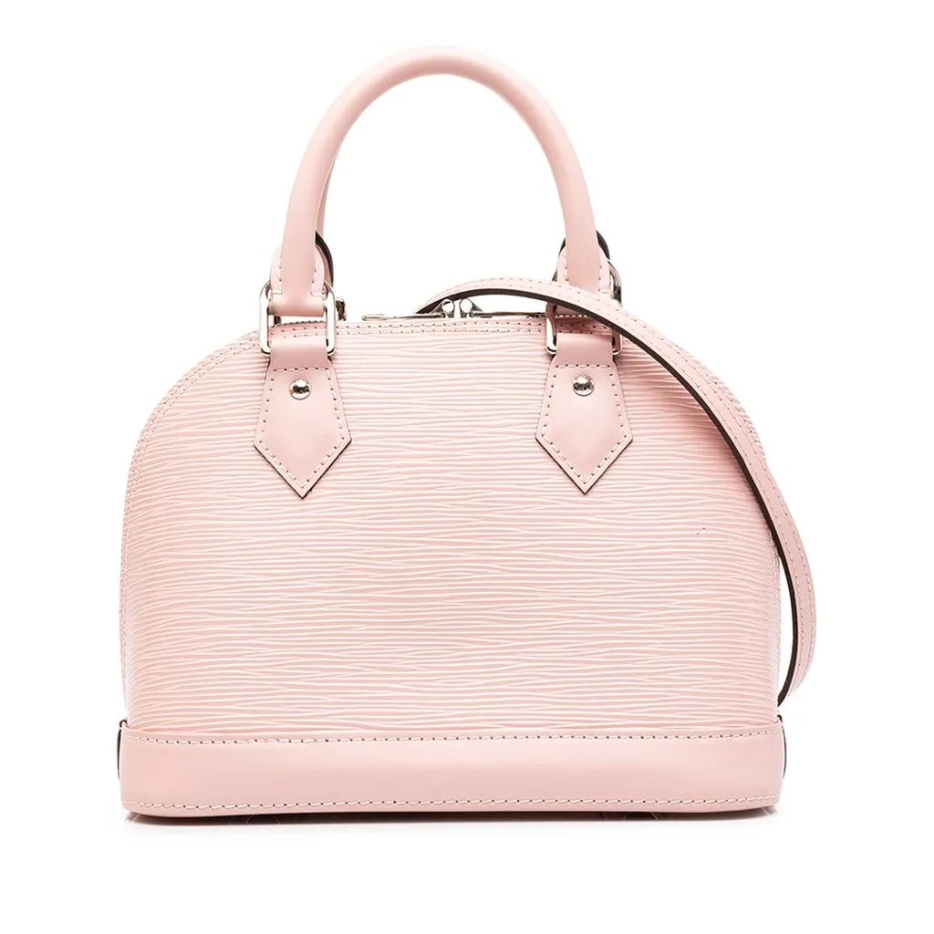 Louis Vuitton Epi Alma BB Pink Leather Good - Front View
