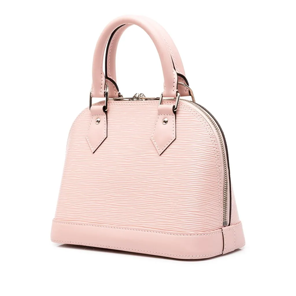 Louis Vuitton Epi Alma BB Pink Leather Good - Back View