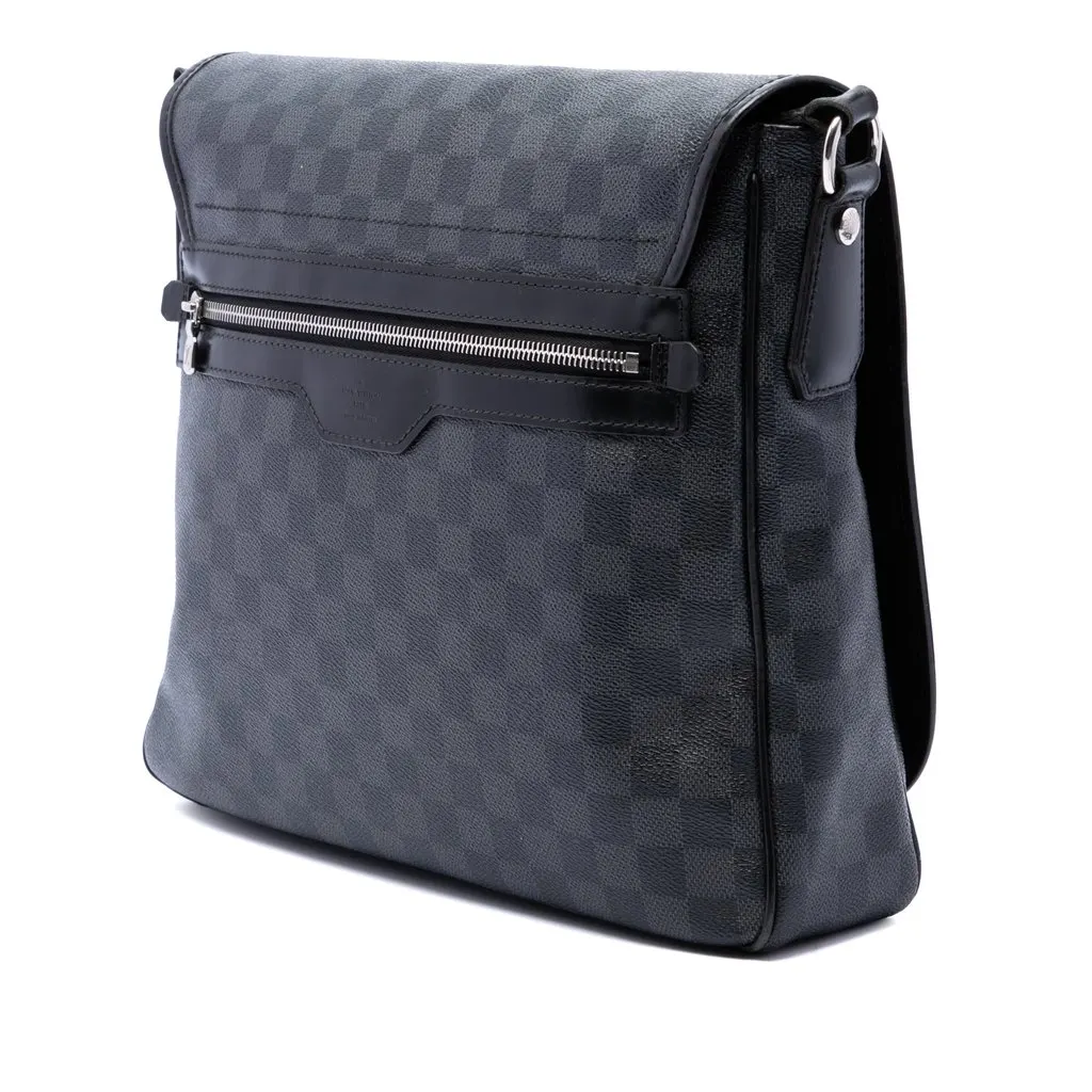 Louis Vuitton Damier Graphite Daniel MM Black Canvas Very good - Back View
