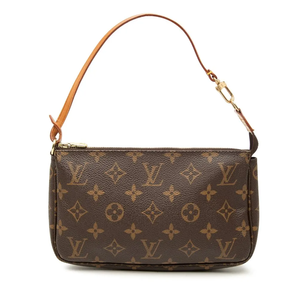 Louis Vuitton Monogram Pochette Accessoires Brown Very good - Front View