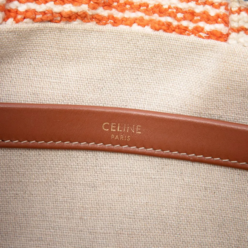 Celine Small Canvas Cabas Thais Satchel Beige Very good - Box View