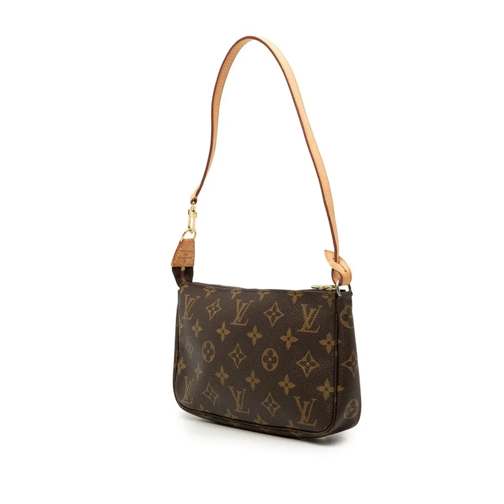 Louis Vuitton Monogram Pochette Accessoires Brown Very good - Back View
