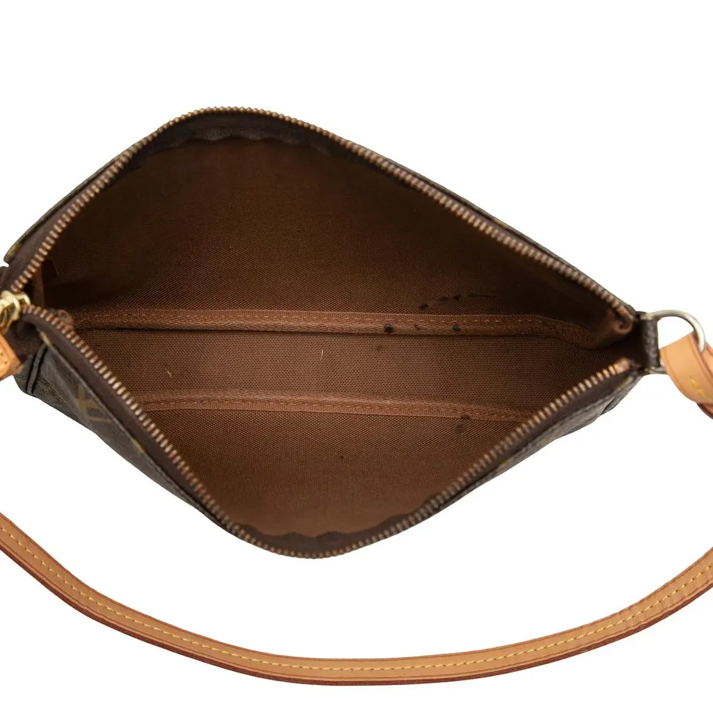 Louis Vuitton Monogram Pochette Accessoires Brown Very good - Model View