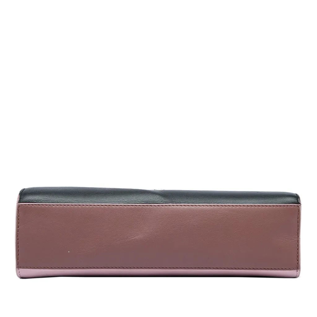 Dior Mini Tricolor Leather Diorever Top Handle Bag Black Leather Good - Inside View
