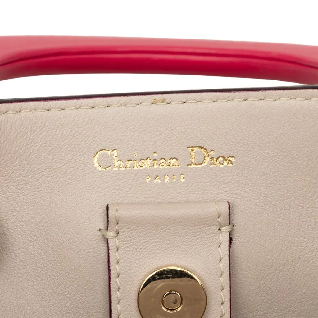 Dior Mini Leather Diorissimo Satchel Pink Leather Very good - Box View