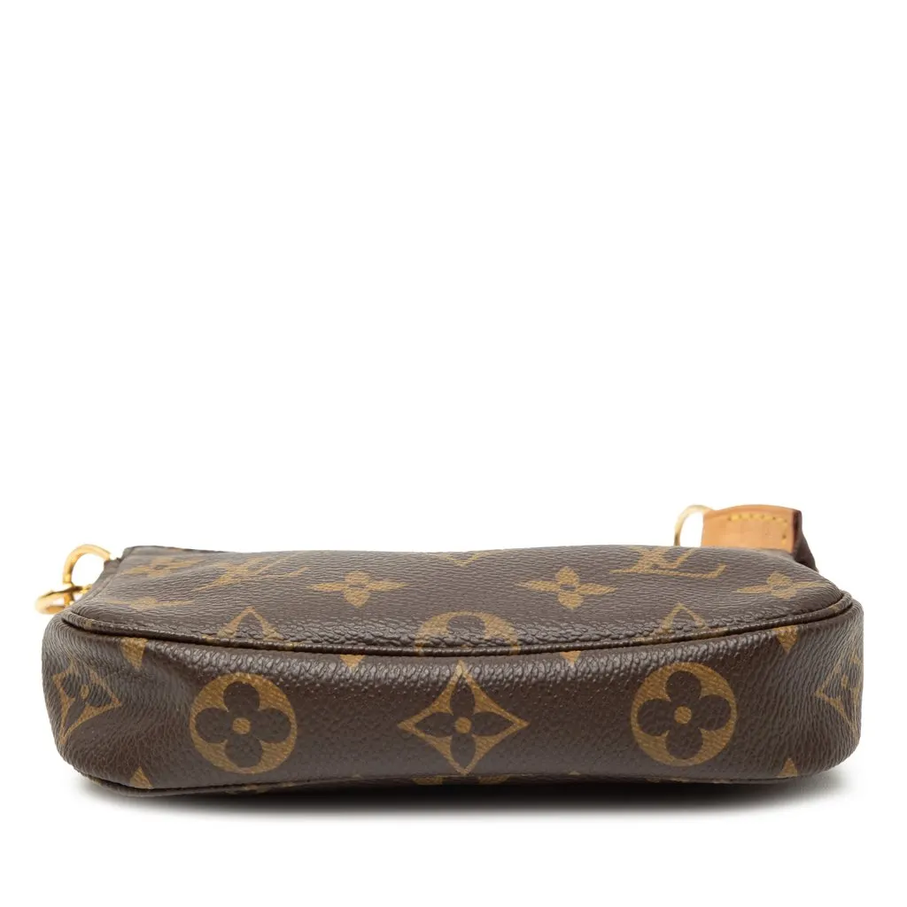 Louis Vuitton Monogram Mini Pochette Accessoires Brown Canvas Very good - Inside View