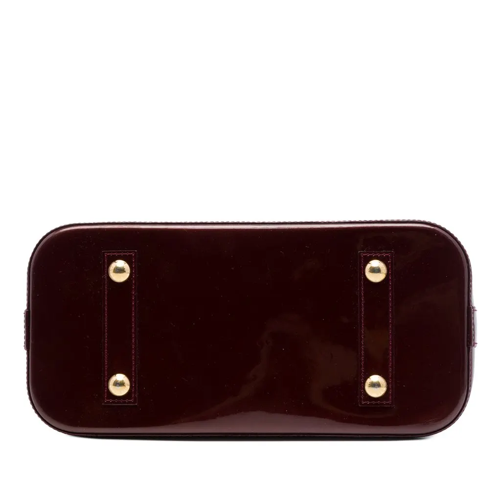 Louis Vuitton Monogram Vernis Alma PM Red Leather Very good - Inside View