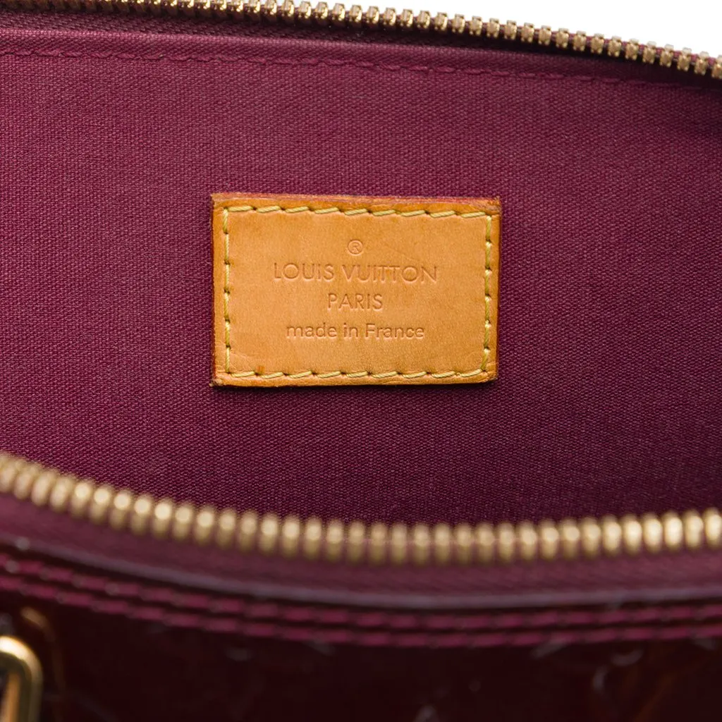 Louis Vuitton Monogram Vernis Alma PM Red Leather Very good - Box View