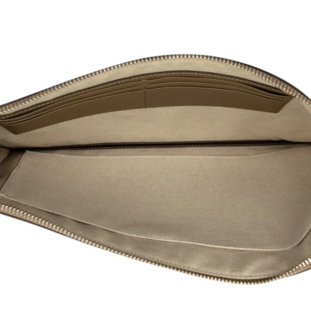 Gucci GG Marmont Calfskin Clutch Brown Leather Very good - Model View