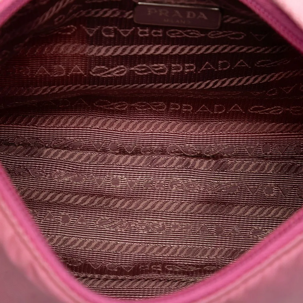 Prada Mini Tessuto Re Edition 2000 Shoulder Bag Pink Very good - Model View