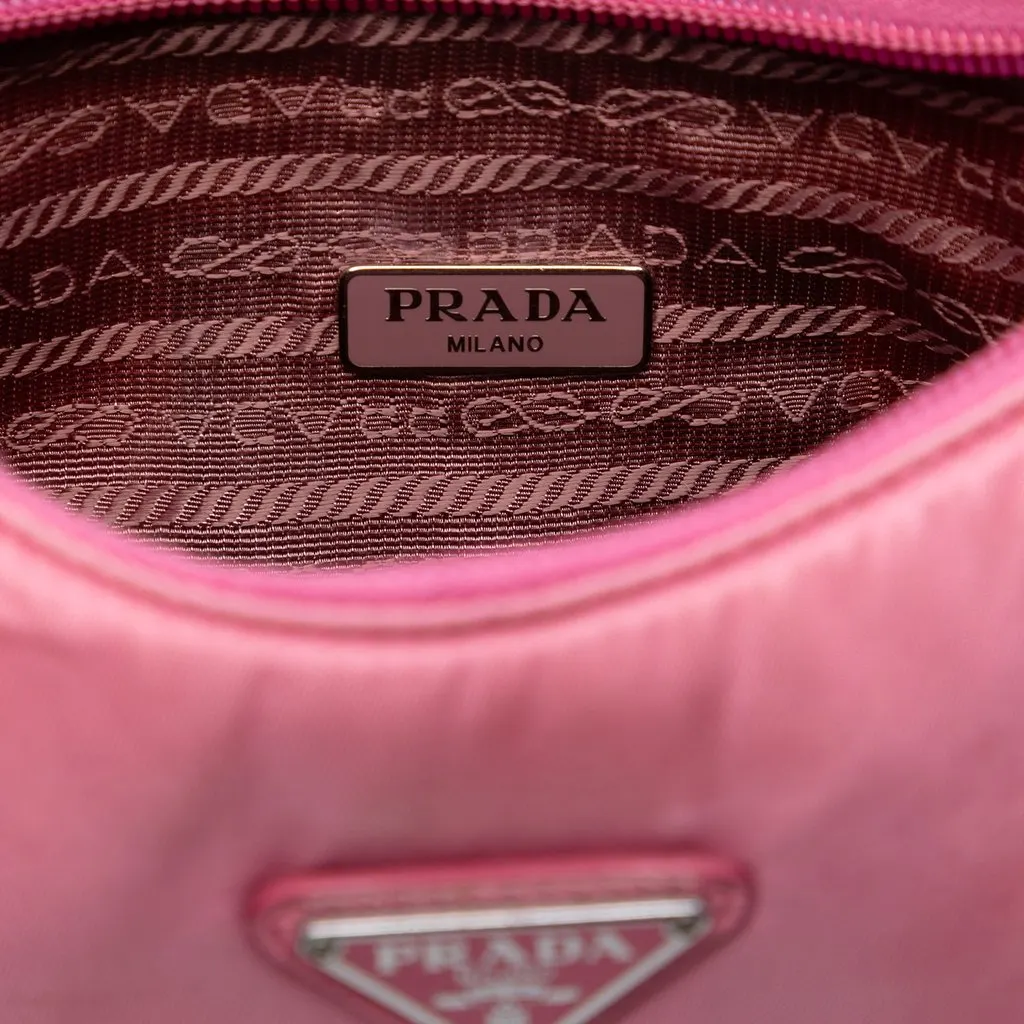 Prada Mini Tessuto Re Edition 2000 Shoulder Bag Pink Very good - Box View