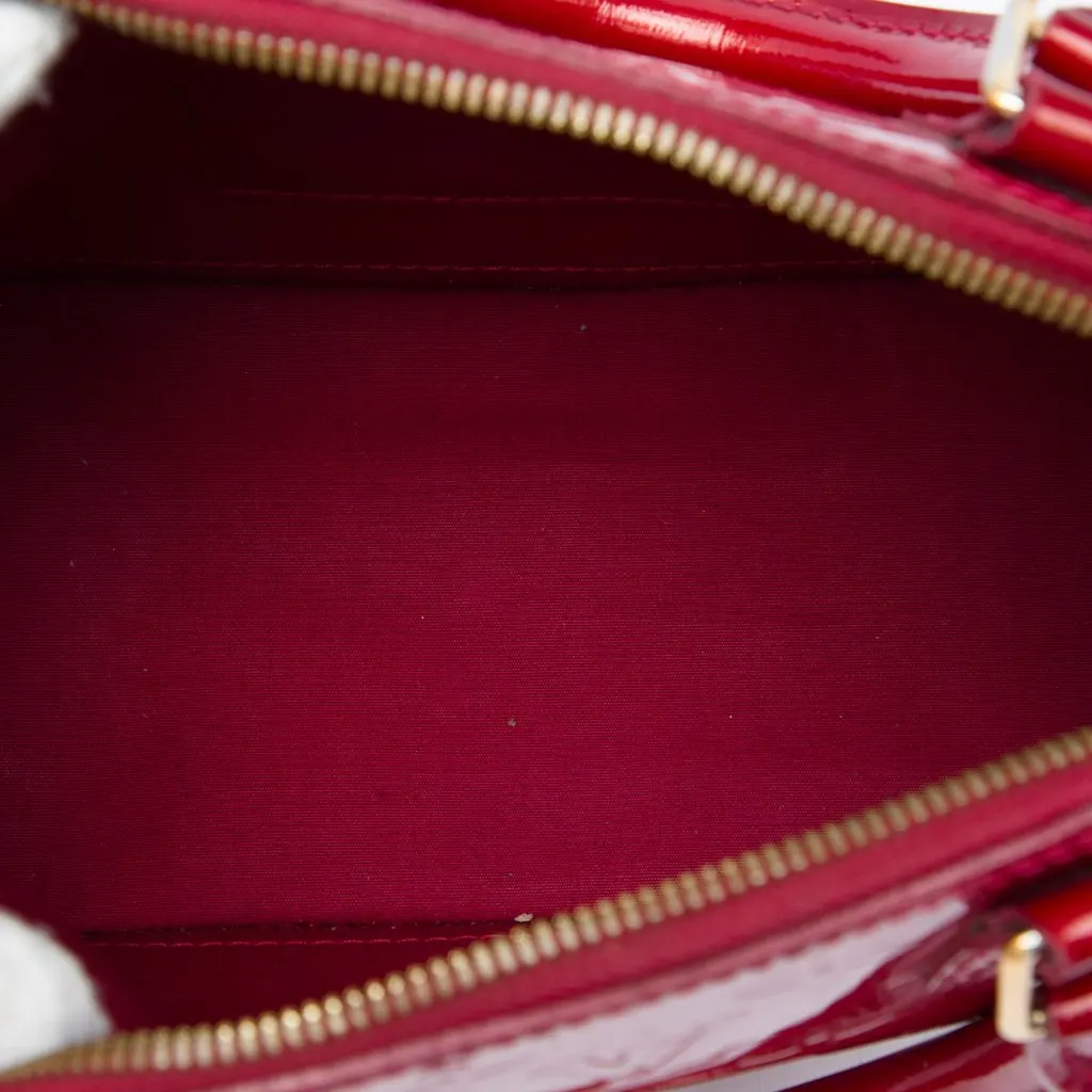 Louis Vuitton Monogram Vernis Alma BB Red Leather Very good - Model View
