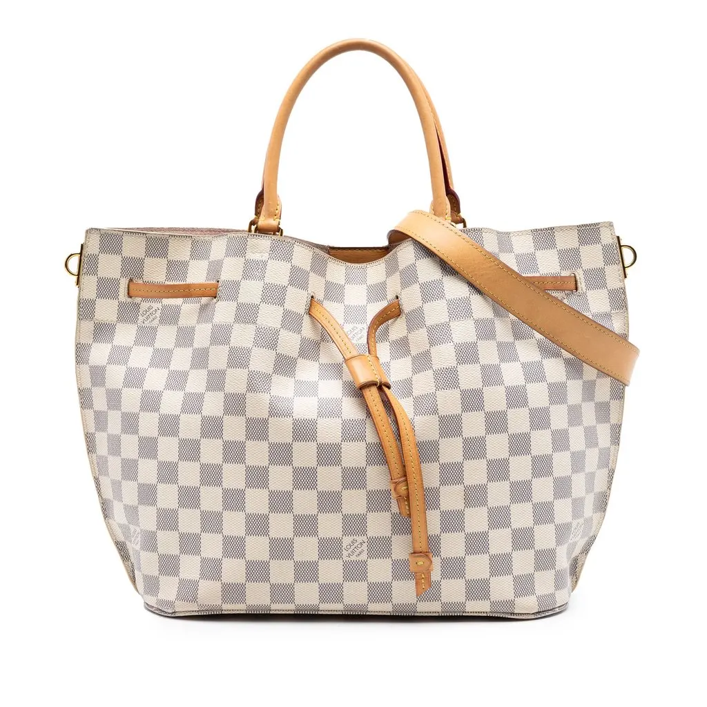 Louis Vuitton Damier Azur Girolata White Good - Front View