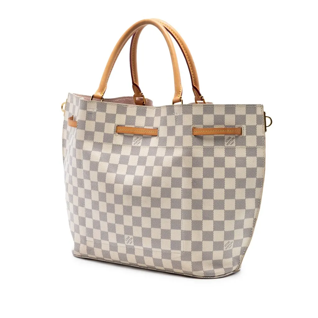 Louis Vuitton Damier Azur Girolata White Good - Back View