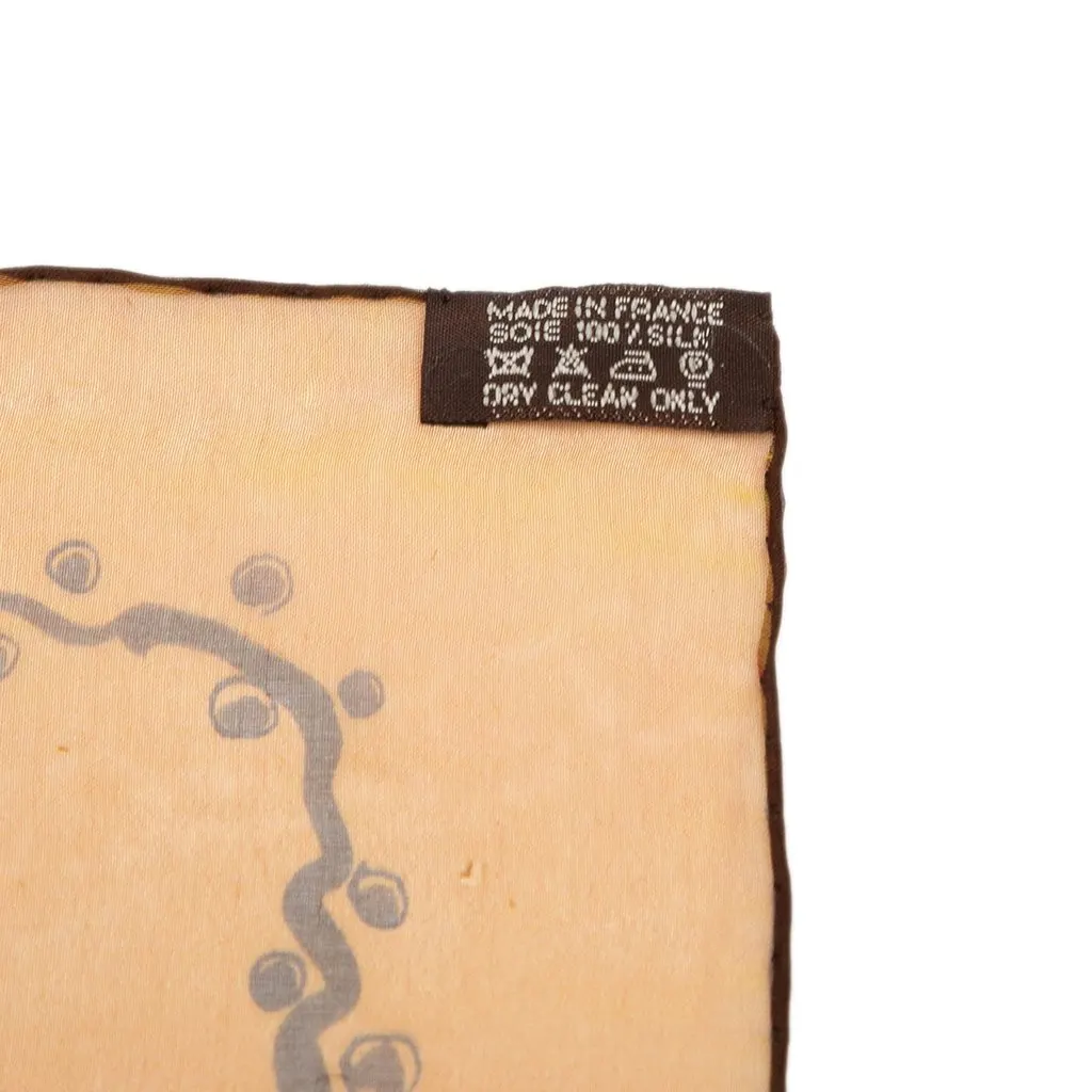 Hermès A Votre Service Mousseline Silk Scarf 45 Orange Silk Good - Back View