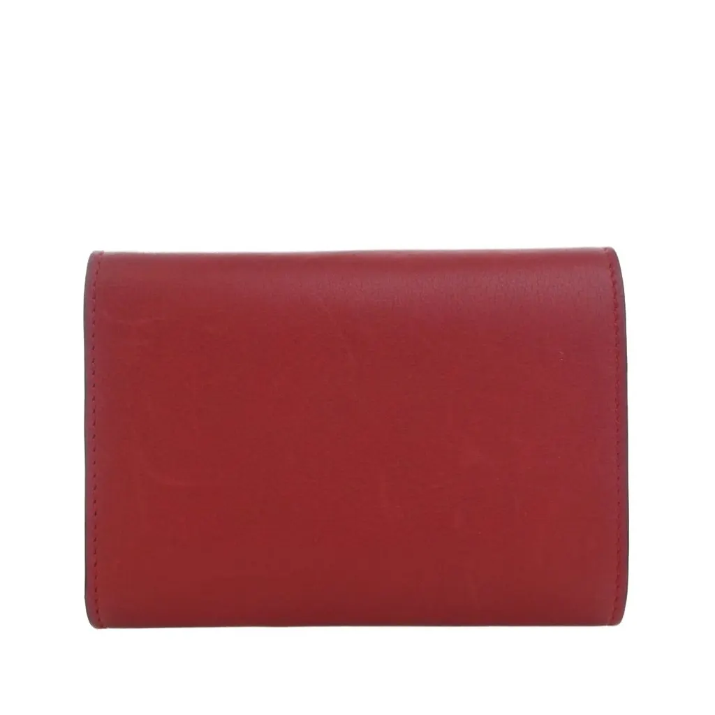 LOEWE Studio Ghibli Spirited Away Kaonashi No Face Leather Wallet Red Leather Very good - Model View