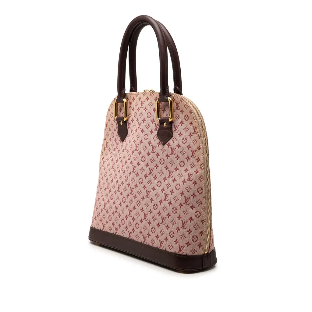 Louis Vuitton Monogram Mini Lin Alma Haut Pink Very good - Back View