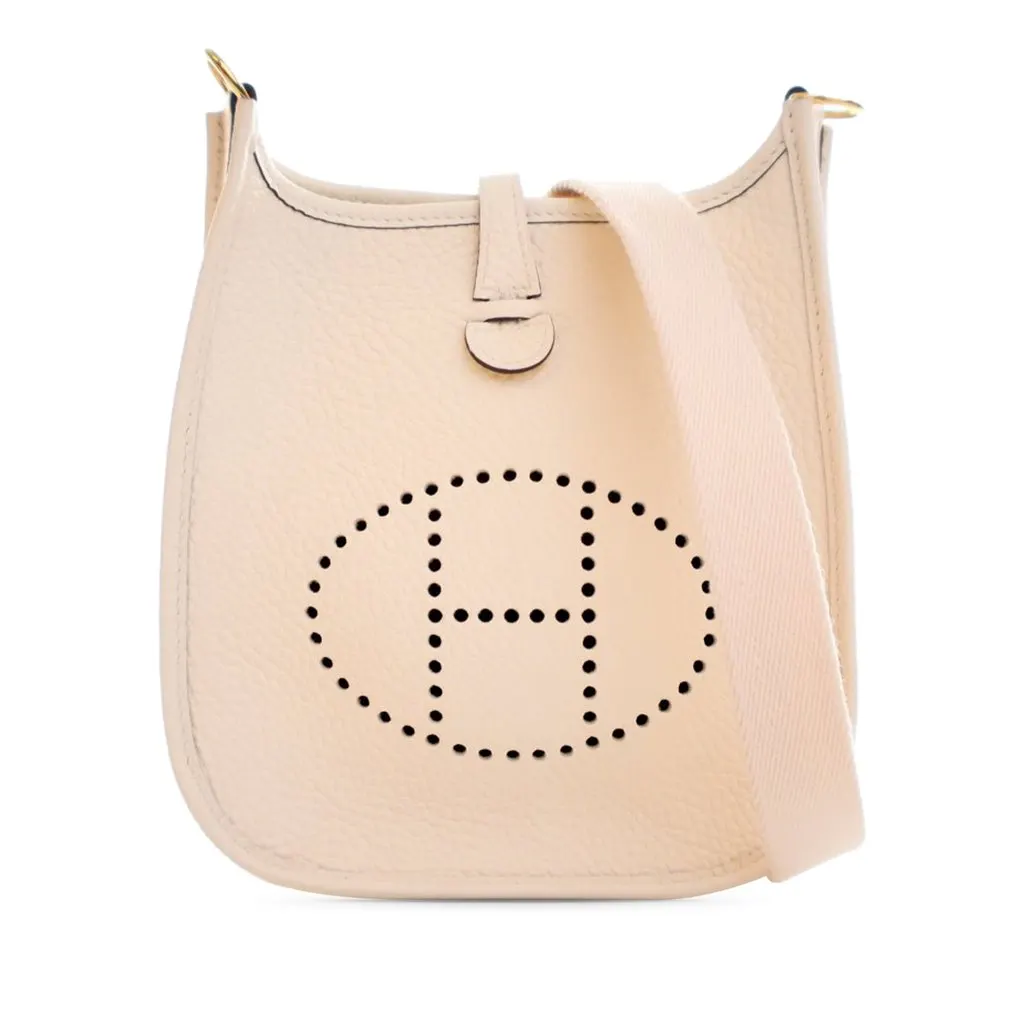 Hermès Clemence Evelyne 16 Amazone White Leather Very good - Front View