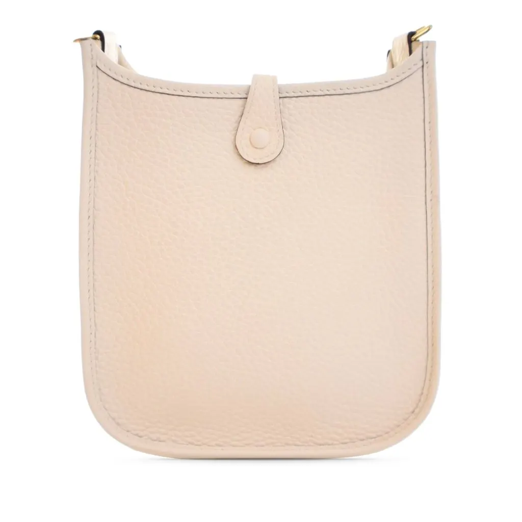 Hermès Clemence Evelyne 16 Amazone White Leather Very good - Back View