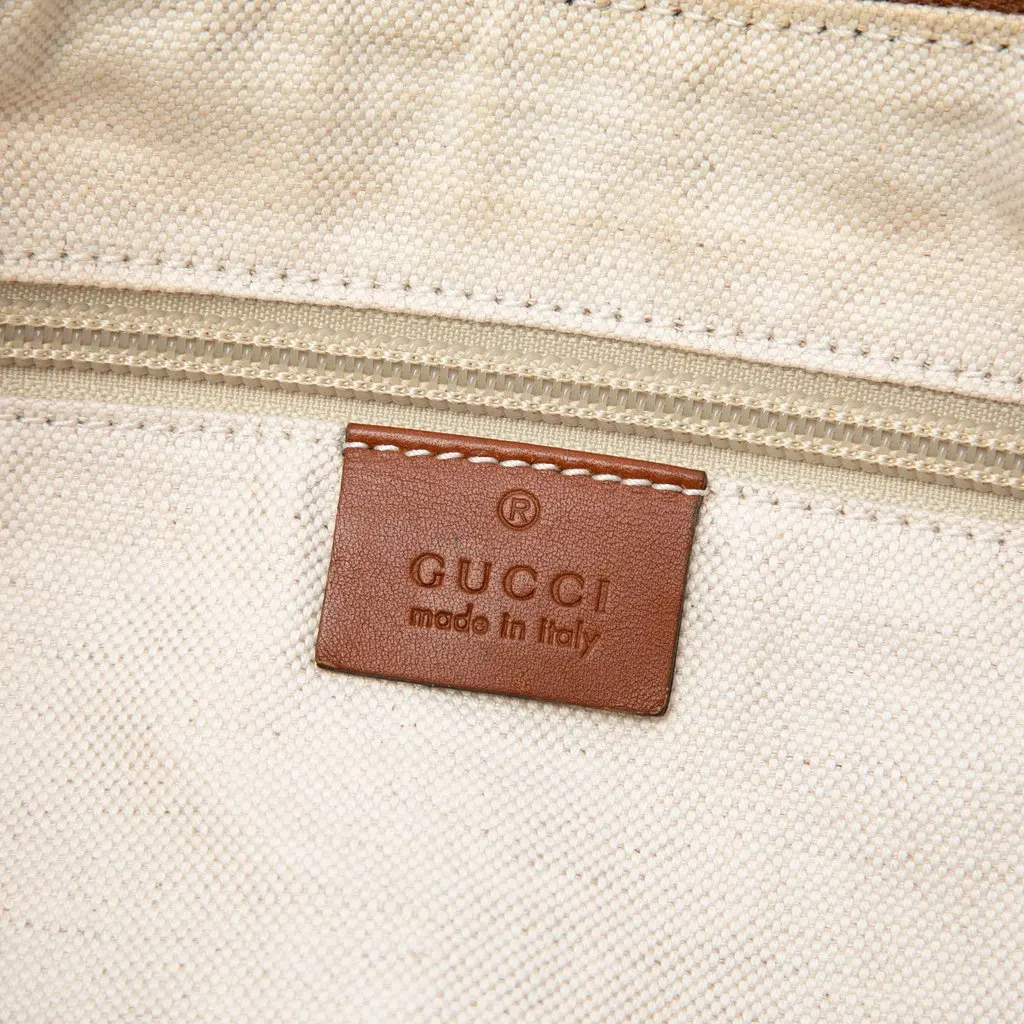 Gucci GG Nylon Web Crossbody Brown Canvas Very good - Box View