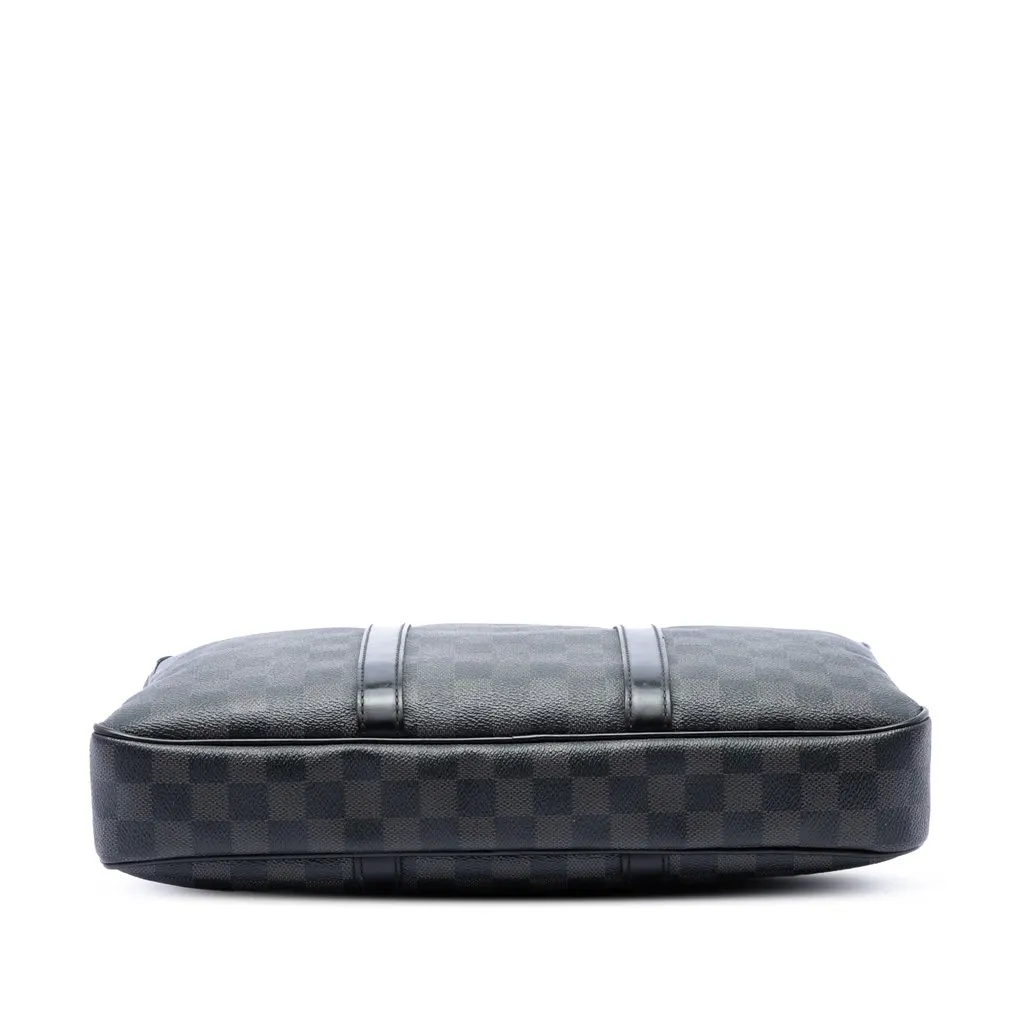 Louis Vuitton Damier Graphite Porte Documents Voyage  PM Black Canvas Very good - Inside View
