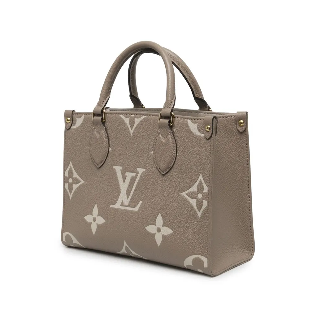 Louis Vuitton Bicolor Monogram Empreinte Giant OnTheGo PM Brown Leather Very good - Back View