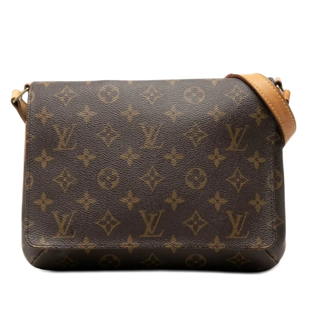 Louis Vuitton Monogram Musette Tango Short Strap Brown Very good - Front View