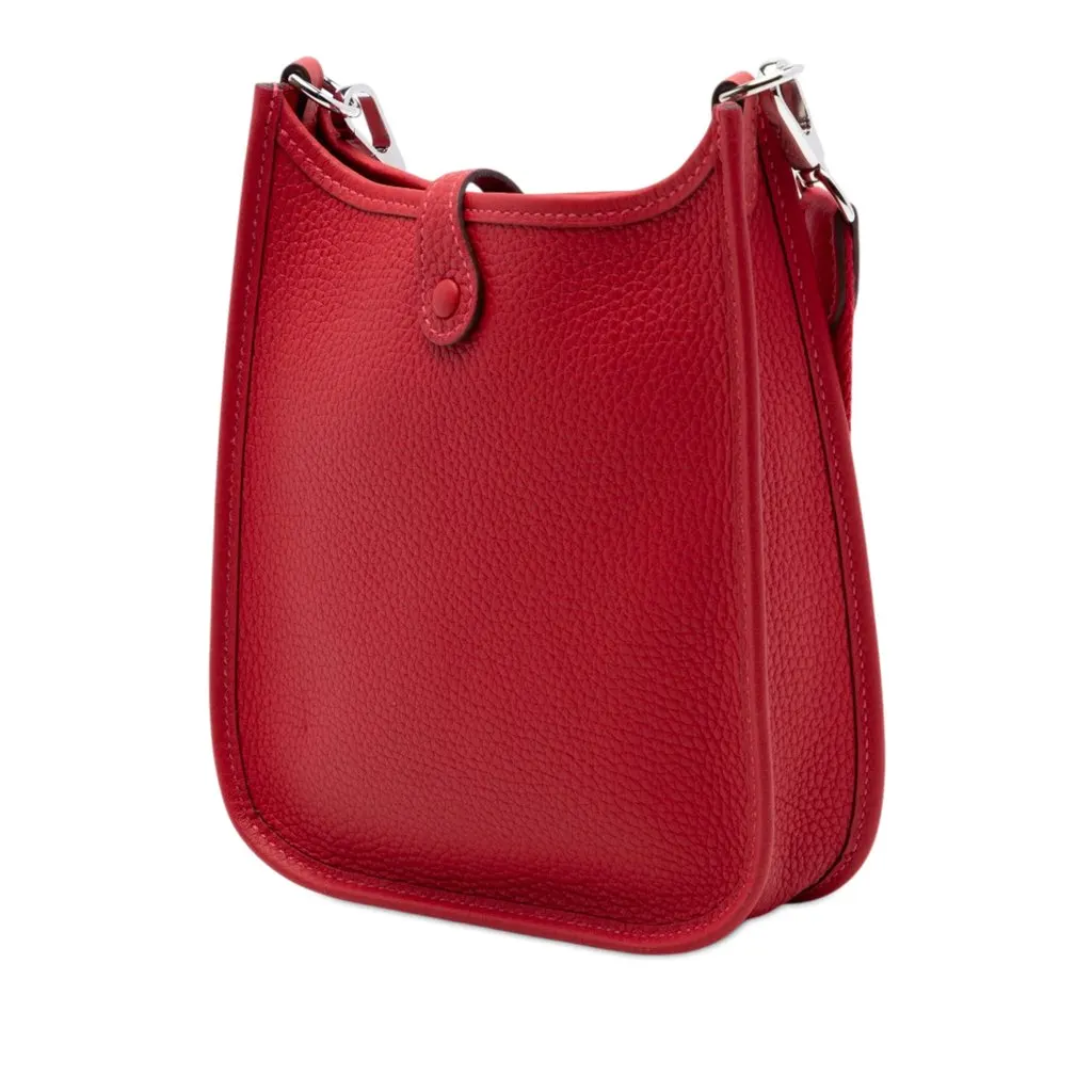 Hermès Clemence Evelyne I TPM Red Leather Very good - Back View