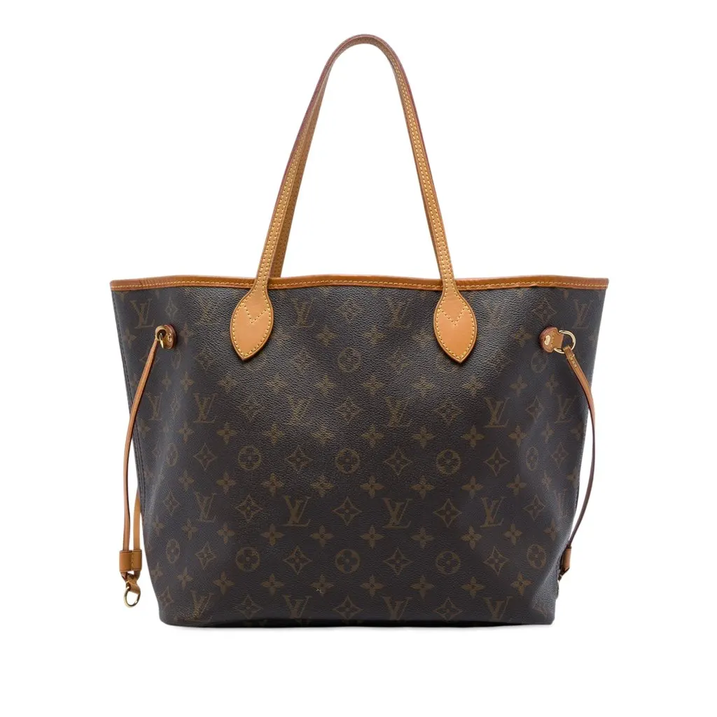 Louis Vuitton Monogram Neverfull MM Brown Very good - Front View