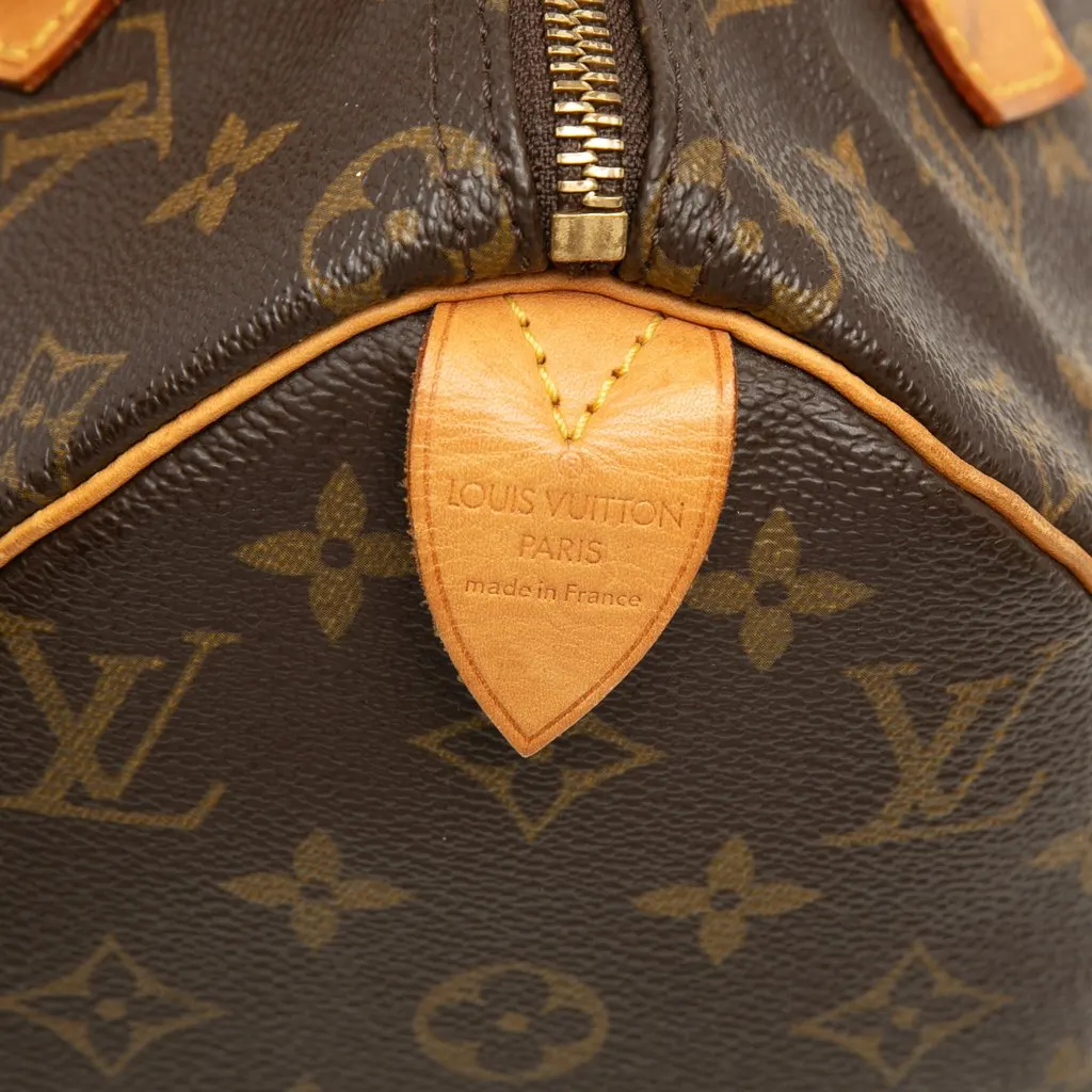 Louis Vuitton Monogram Speedy 25 Brown Canvas Good - Box View