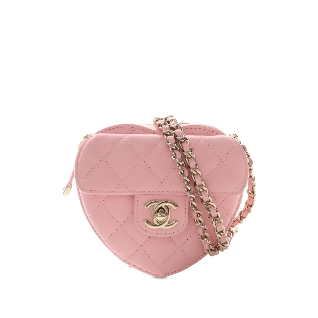 Chanel Mini Lambskin CC in Love Heart Crossbody