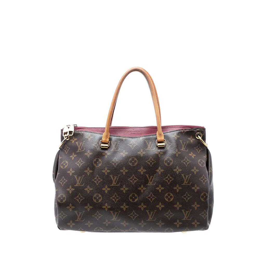 Louis Vuitton Monogram Pallas MM Brown Very good - Front View
