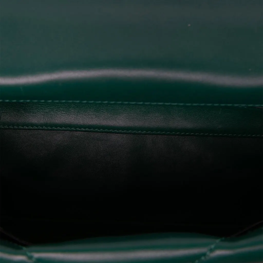 Valentino Large Nappa Roman Stud Satchel Green Leather Good - Model View