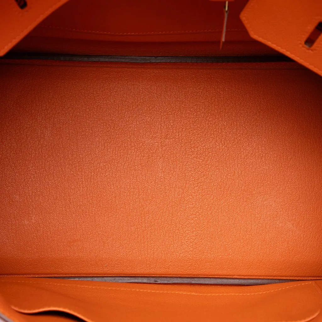 Hermès Epsom Birkin Retourne 35 Orange Leather Very good - Model View