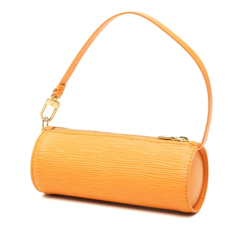 Louis Vuitton Epi Pochette Soufflot Orange Leather Very good - Back View