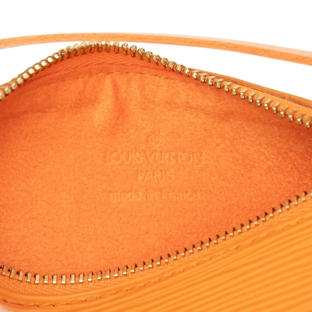 Louis Vuitton Epi Pochette Soufflot Orange Leather Very good - Box View