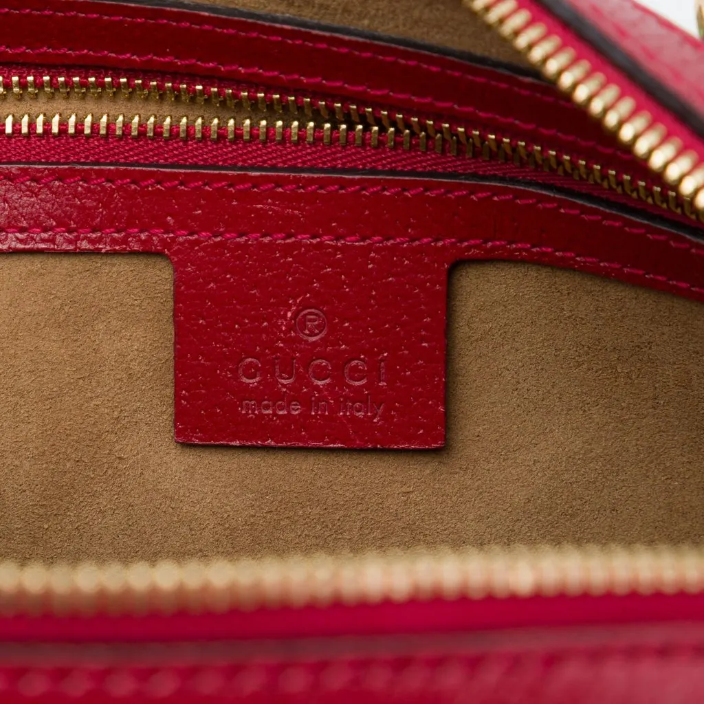 Gucci Small GG Supreme Tian Boston Bag Beige Canvas Very good - Box View
