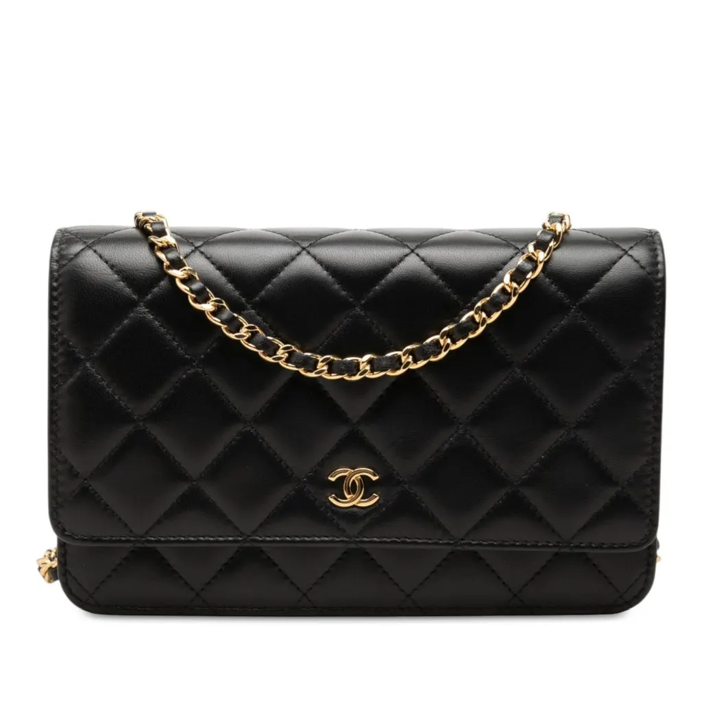 Chanel CC Quilted Lambskin Wallet On Chain