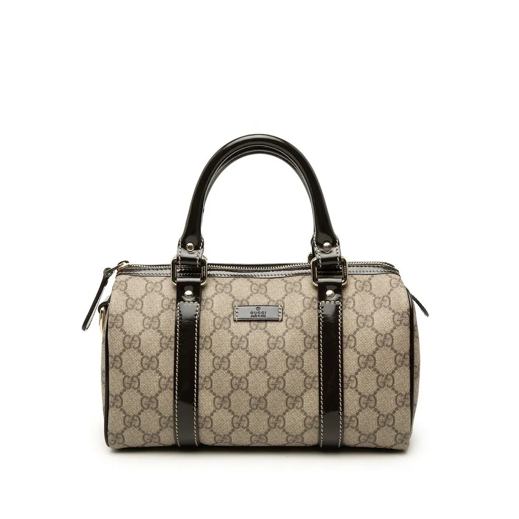 Gucci Small GG Supreme Joy Boston Bag Beige Very good - Front View