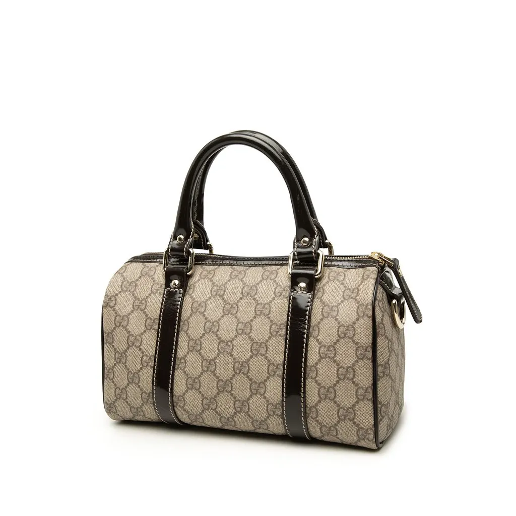 Gucci Small GG Supreme Joy Boston Bag Beige Very good - Back View