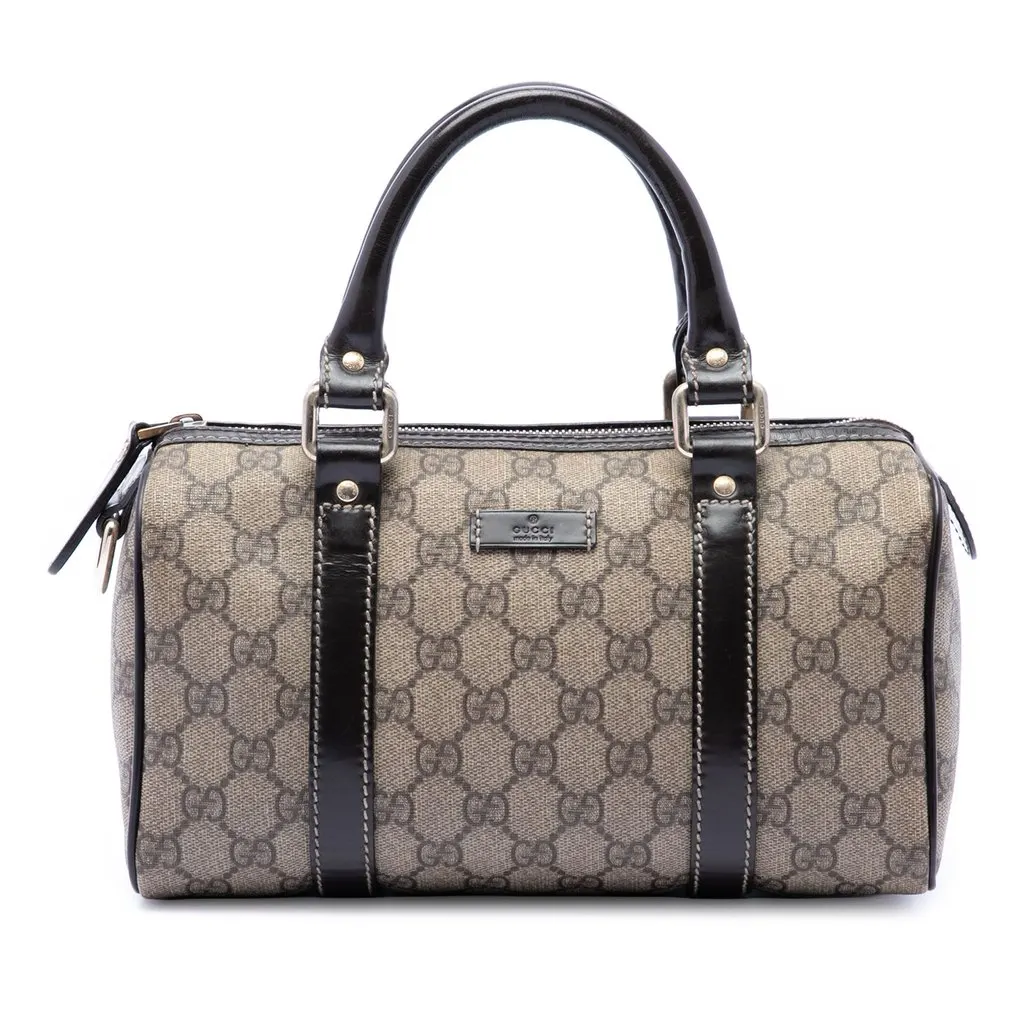 Gucci Small GG Supreme Joy Boston Bag Beige Very good - Front View