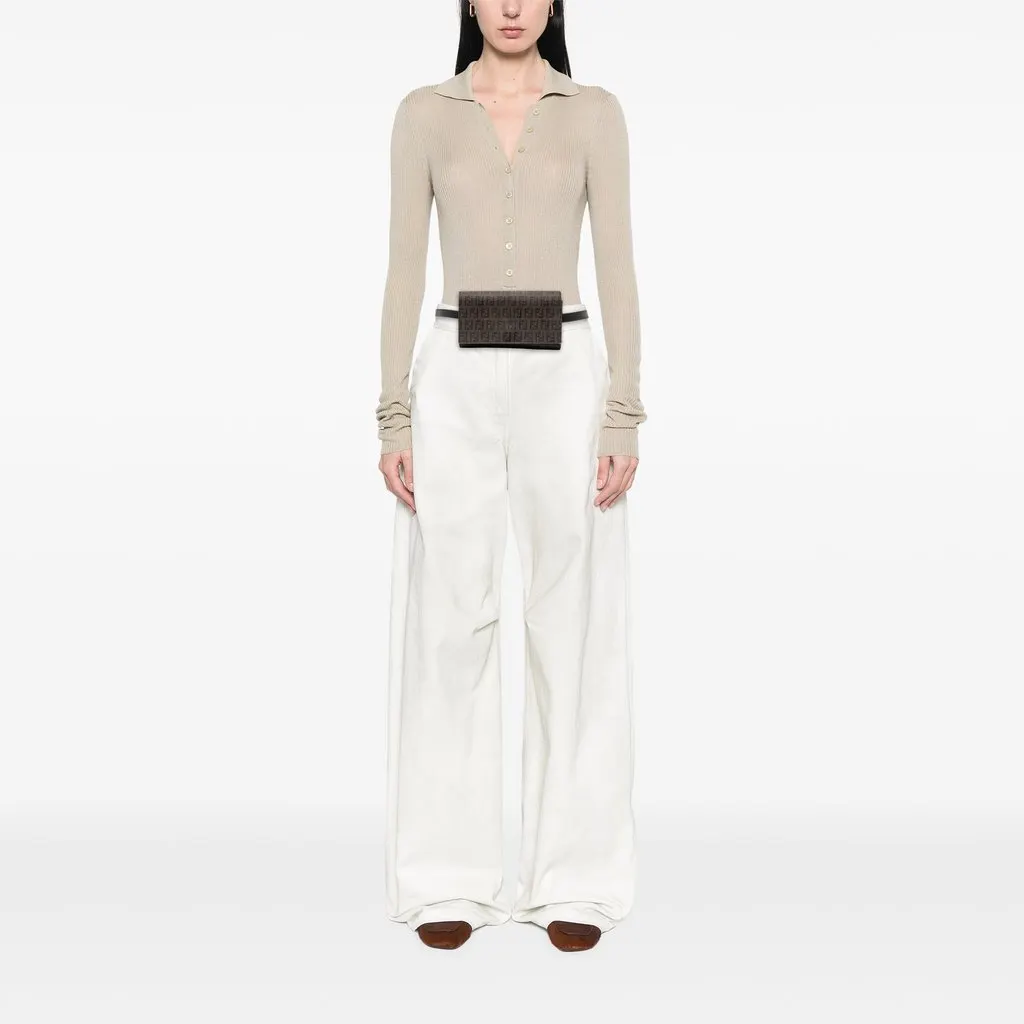 Fendi Zucchino Coated Canvas Flap Belt | Libas Collective