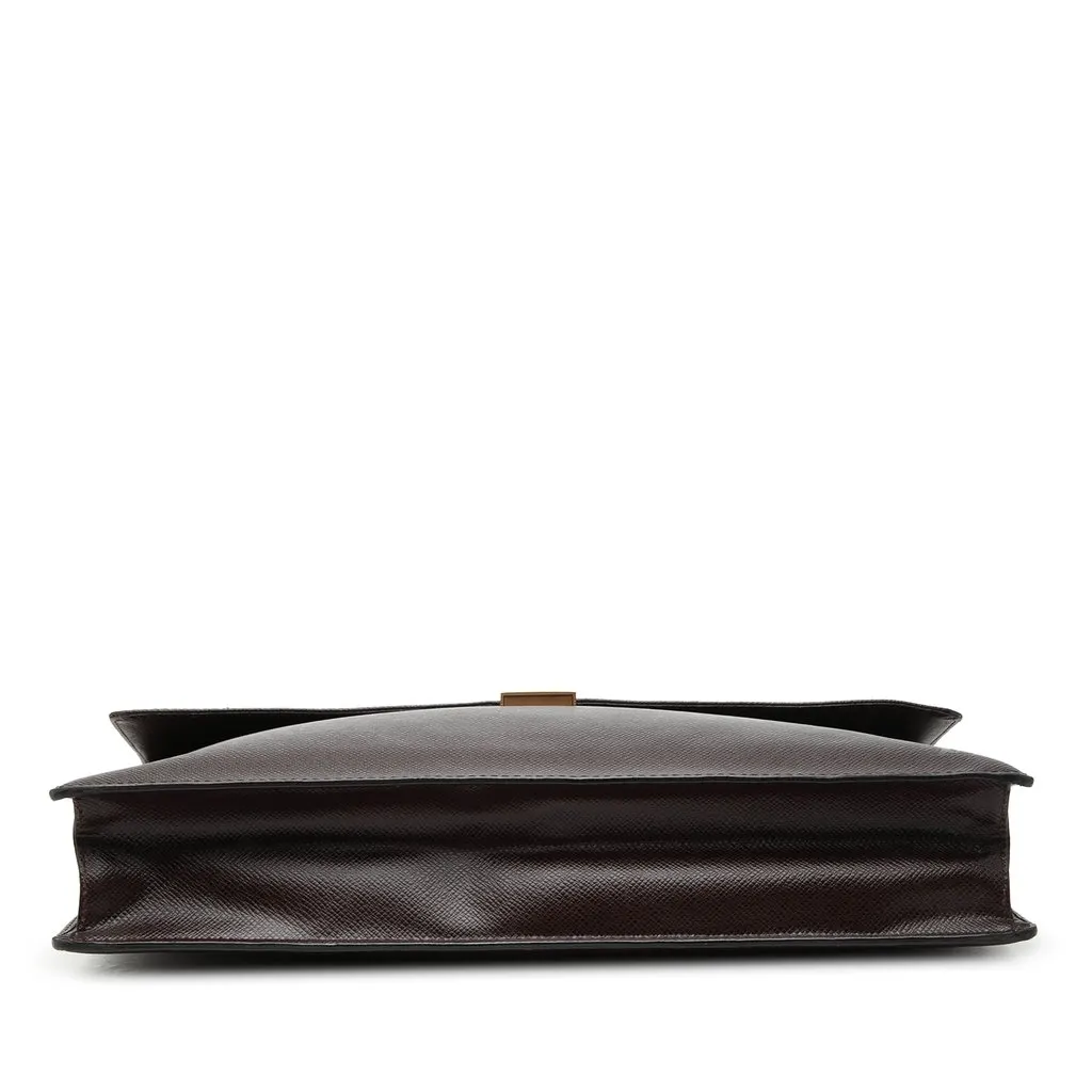Louis Vuitton Taiga Porte Documents Angara Brown Leather Very good - Inside View