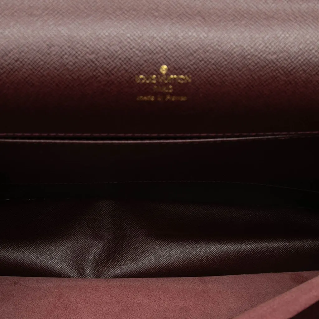 Louis Vuitton Taiga Porte Documents Angara Brown Leather Very good - Model View