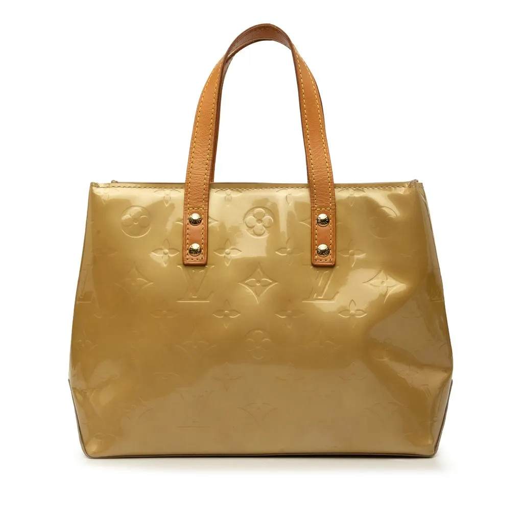 Louis Vuitton Monogram Vernis Reade PM Beige Leather Very good - Front View