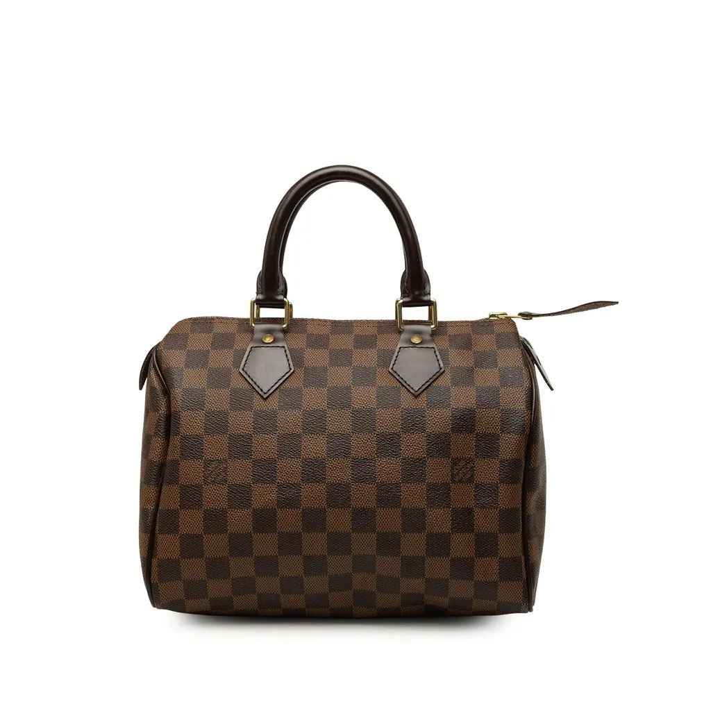 Louis Vuitton Damier Ebene Speedy 25 Brown Canvas Very good - Front View