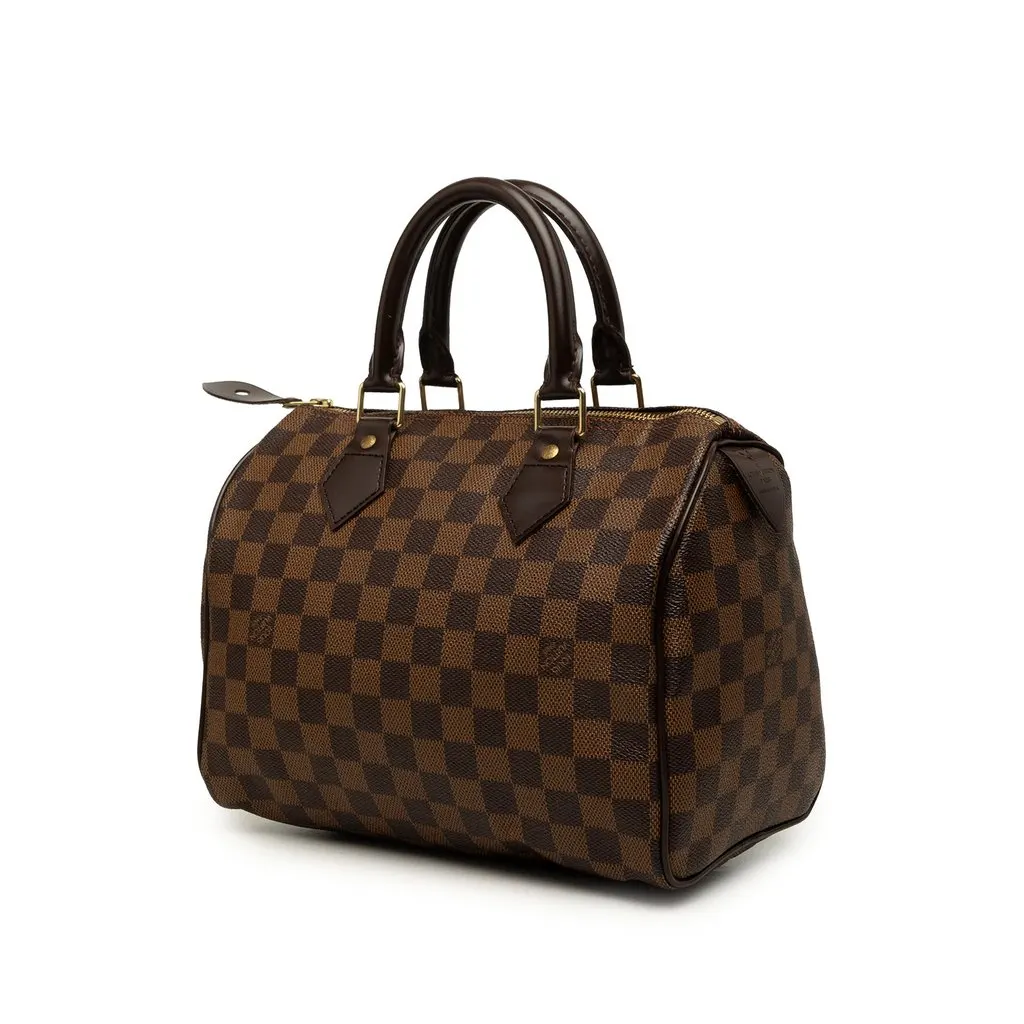 Louis Vuitton Damier Ebene Speedy 25 Brown Canvas Very good - Back View