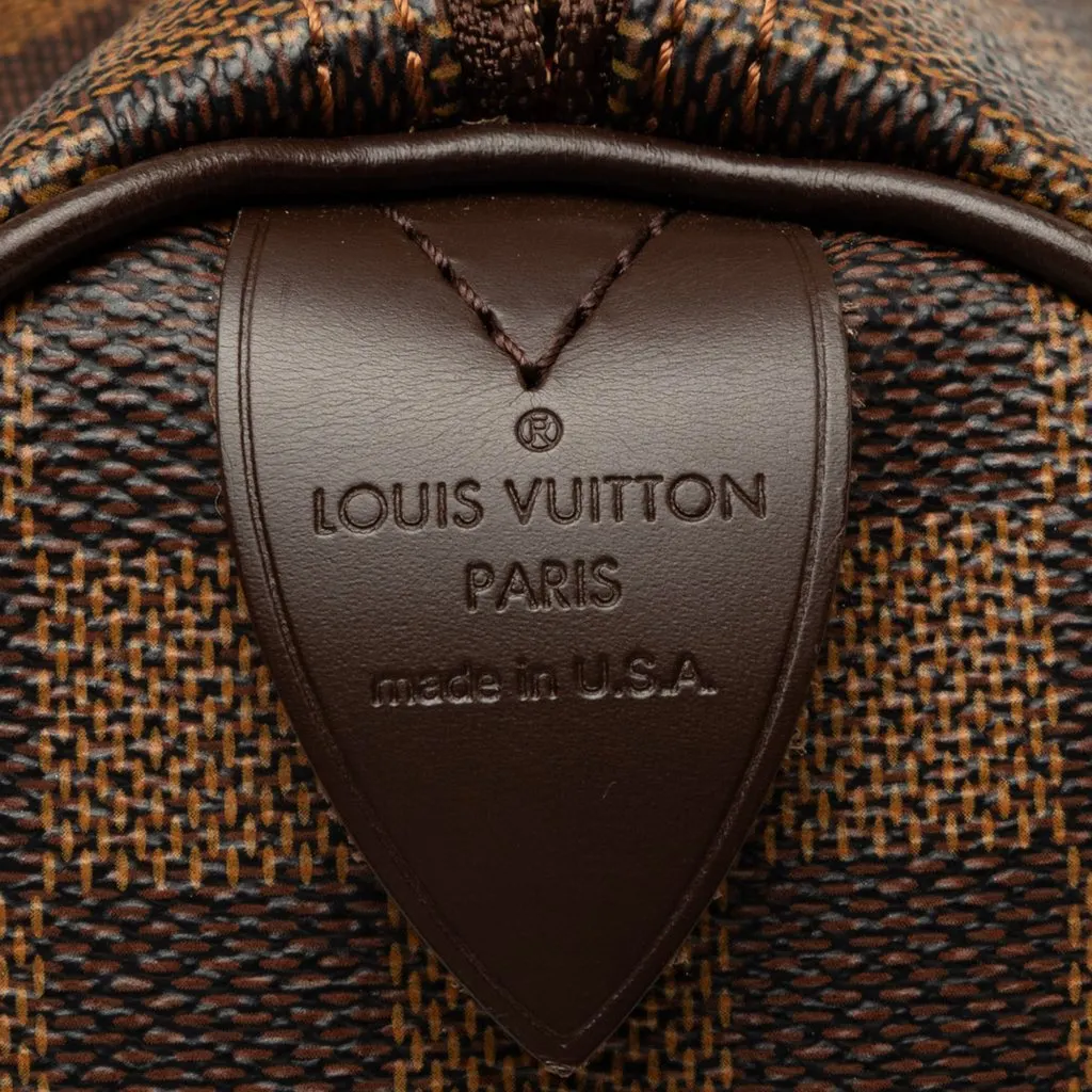 Louis Vuitton Damier Ebene Speedy 25 Brown Canvas Very good - Box View